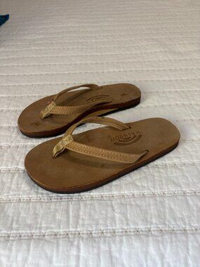 Women's Rainbow Flip Flops -- Size Small